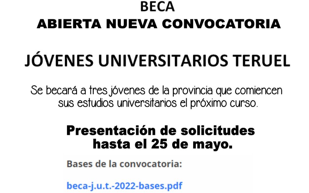 BECA JÓVENES UNIVERSITARIOS TERUEL